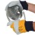 Premium Leather USCCFKL Rigger Handling Gloves with Yellow Drill Backing