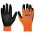 Juba H4120 Smart Tip Nylon Orange Safety Gloves with Nitrile Foam Coated Palms