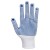 Portwest A110 Dot Grip Dexterous White and Blue Gloves