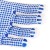 Portwest A110 Dot Grip Dexterous White and Blue Gloves