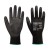 Portwest A123 Black PU Palm Dipped Latex Free Gloves (Pack of 144 Pairs)