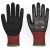 Portwest Black A671 Breathable 13-Gauge CS Cut Latex-Coated Gloves