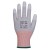 Portwest Electrical Safety A696 LR13 ESD PU Coated Fingertip Cut Gloves (Grey/White)