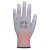 Portwest Electrical Safety A696 LR13 ESD PU Coated Fingertip Cut Gloves (Grey/White)