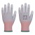 Portwest Electrical Safety A696 LR13 ESD PU Coated Fingertip Cut Gloves (Grey/White)