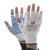 White Fingerless Low-Linting PVC-Dotted NLNW-DF Gloves
