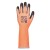 Portwest A631 Vis-Tex Cut-Resistant Long-Cuff Work Safety Gauntlet Gloves (Orange/Black)
