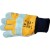 Premium Leather USCCFKL Rigger Handling Gloves with Yellow Drill Backing