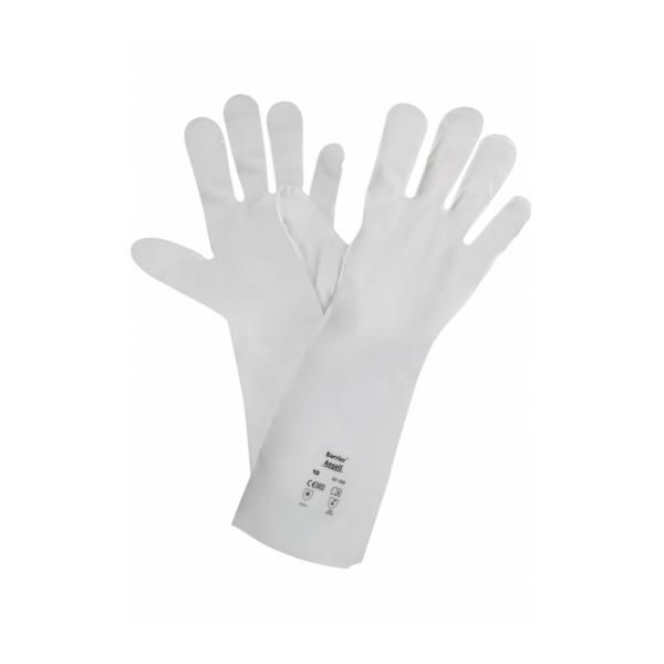 Ansell 02-100 Barrier Five-Layer HPPE Chemical-Resistant Gauntlets