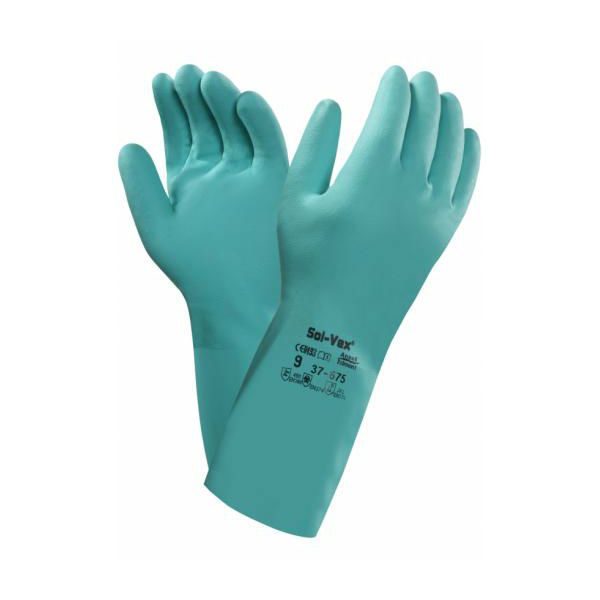 Ansell AlphaTec Solvex 37-675 Nitrile Chemical-Resistant Gauntlets