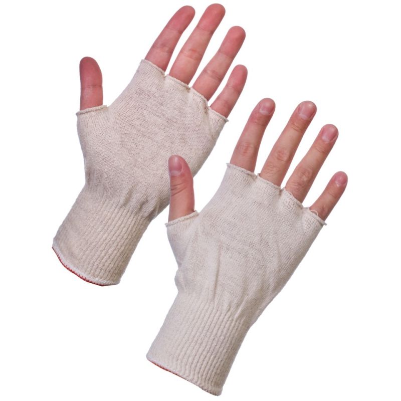 Supertouch Polycotton Stockinet Fingerless Glove Liners 252W4