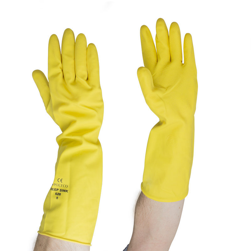 Polyco Deep Sink Rubber Gloves