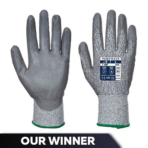 Portwest Cut-Resistant PU Coated Gloves A622G7