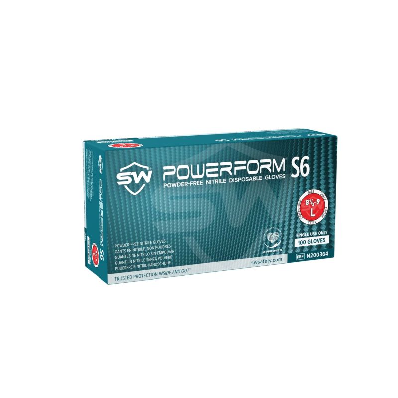 PowerForm S6 Industrial Nitrile Gloves (Box of 100)