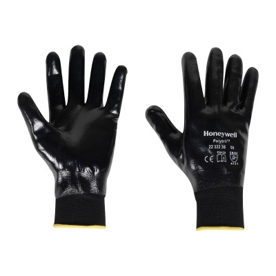 Honeywell Polytril Top Nitrile-Coated Oil-Resistant Gloves