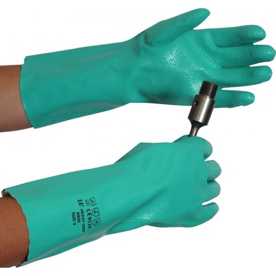 Heavy Grip Chemical Resistant Nitrile Gauntlets A930