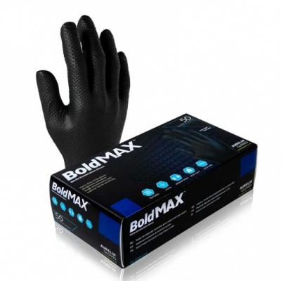 Aurelia Bold Max Black Nitrile Medical Grade Gloves