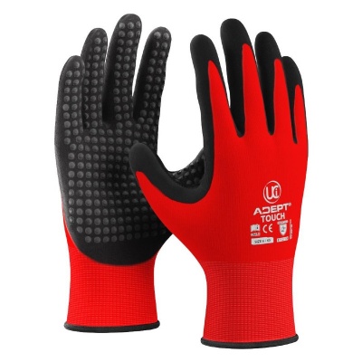 UCi Adept Touch Nitrile-Coated Dotted-Palm Touchscreen Gloves