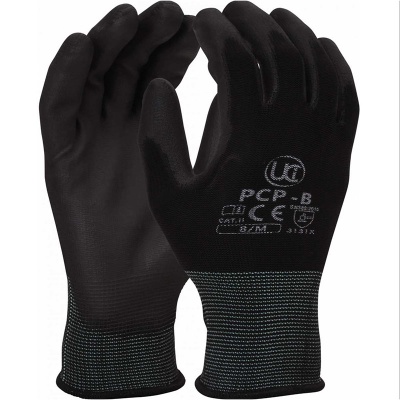 UCi PCP-B PU-Coated Delicate Handling Black Gloves