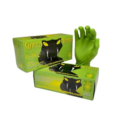 Green Mamba EcoRelief Biodegradable Powder-Free Single-Use Grip Gloves