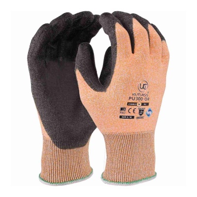 UCi Kutlass PU300-OR Cut-Resistant Orange Gloves