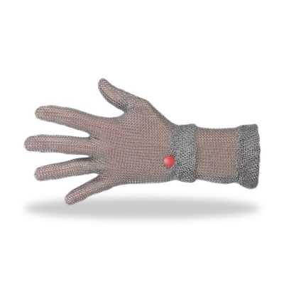 Manulatex Wilco Short Cuff Steel Chainmail Glove with Steel Wristband