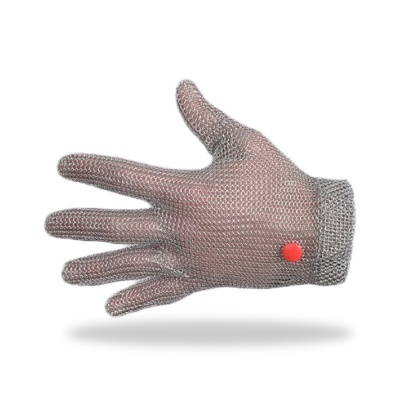 Manulatex Wilco Steel Chainmail Butcher's Glove with Spring Wristband