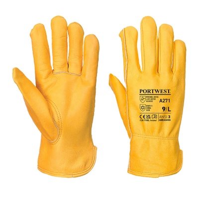 Portwest A271 Leather Thermal Lined Driver Gloves