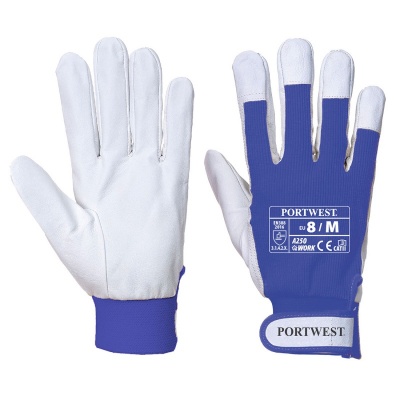 Portwest A250 Tergsus Leather Blue Gloves