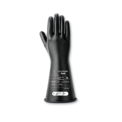 Ansell ActivArmr RIG114B Class 1 Insulated Electrician Gloves (Black)