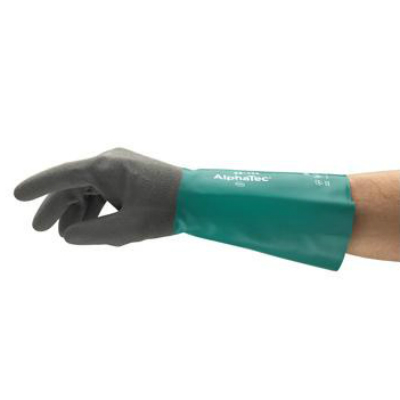 Ansell AlphaTec 58-435 Chemical-Resistant Heavy-Duty Grip Gauntlets