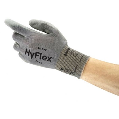 Ansell HyFlex 48-102 Palm-Coated Seamless Work Gloves
