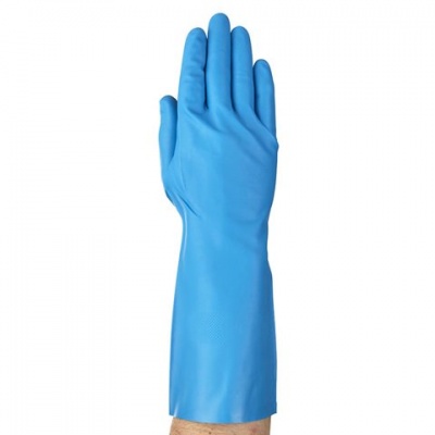 Ansell VersaTouch 37-510 Blue Nitrile Diamond Grip Gauntlets