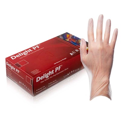 Aurelia Delight PF Powder-Free Vinyl Medical Gloves 3822