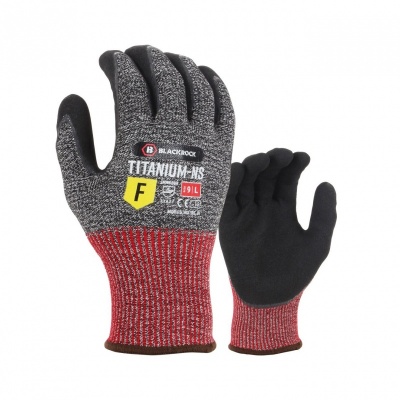 Blackrock BRG156 Titanium-NS Sandy Nitrile-Coated Cut Level F Gloves