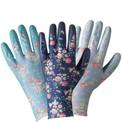 Briers Julie Dodsworth Flower Girl Seed and Weed Gardening Gloves (3 Pack) B6891