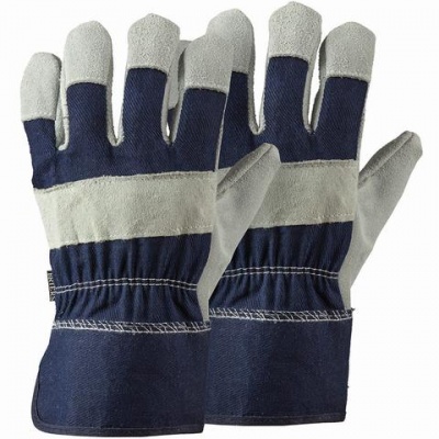 Briers Navy Rigger Gardening Gloves Twin Pack B4300