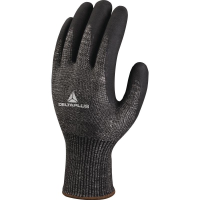 Delta Plus NI155 Guanti In Nitrile – Rivestimento Completo Su Fodera Jersey Cotone – Taglia Media – Protezione Antiscivolo E Resistenza - 2