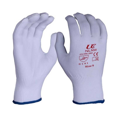 Full Finger Low-Linting Nylon White NLNW Gloves