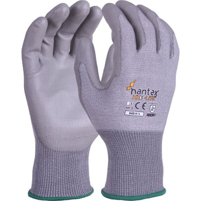 Hantex Lightweight PU Palm-Coated Grip Gloves HX3-Lite