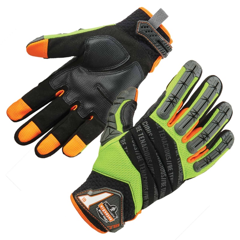 Ergodyne ProFlex 924 HiVis Dorsal ImpactReducing Gloves