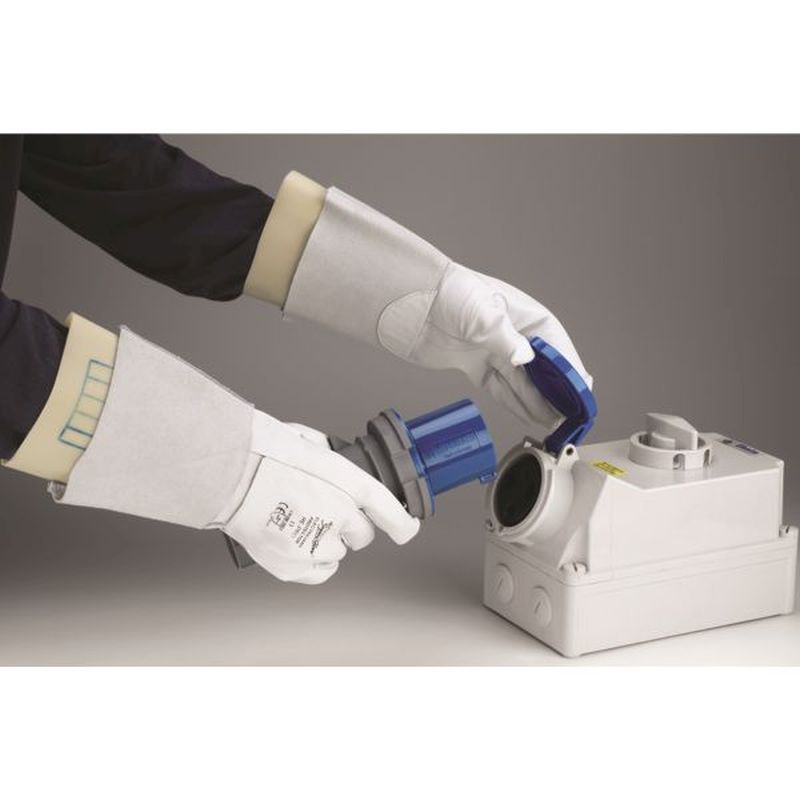 leather electrical gloves