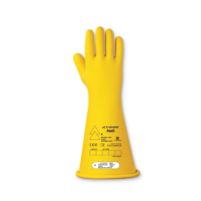 Ansell ActivArmr RIG114Y Class 1 Gloves (Yellow)