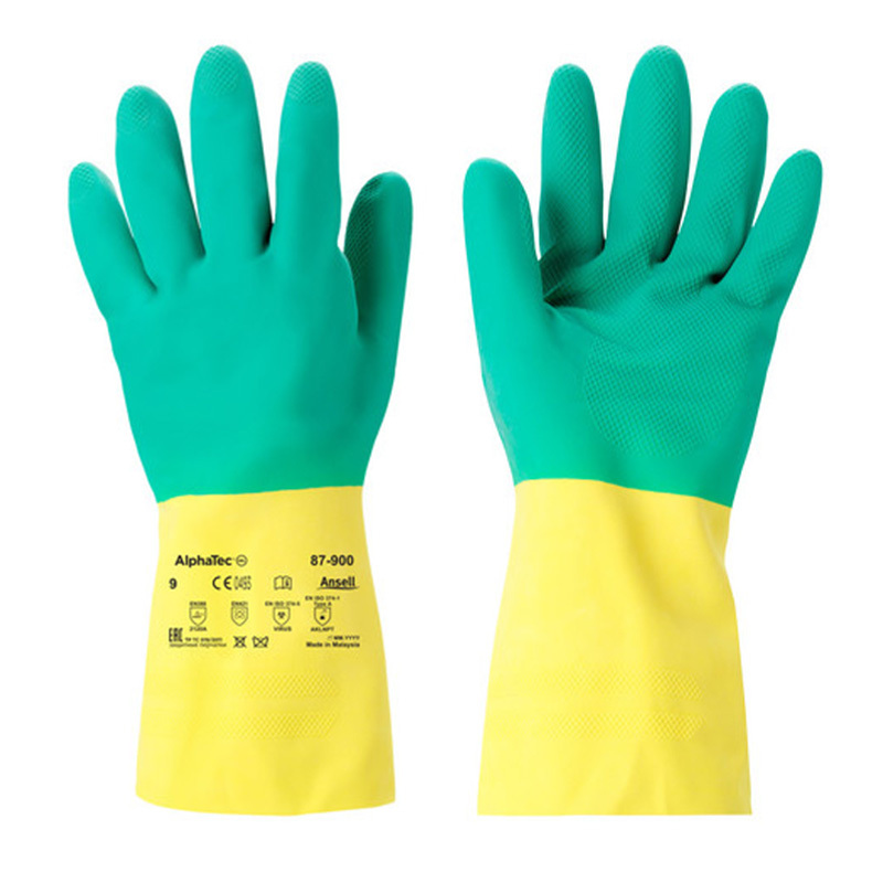 Ansell AlphaTec 87900 BiColour ChemicalResistant Gloves