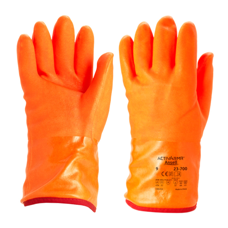 Ansell 23 700 Polar Grip PVC Insulated Winter Work Gloves