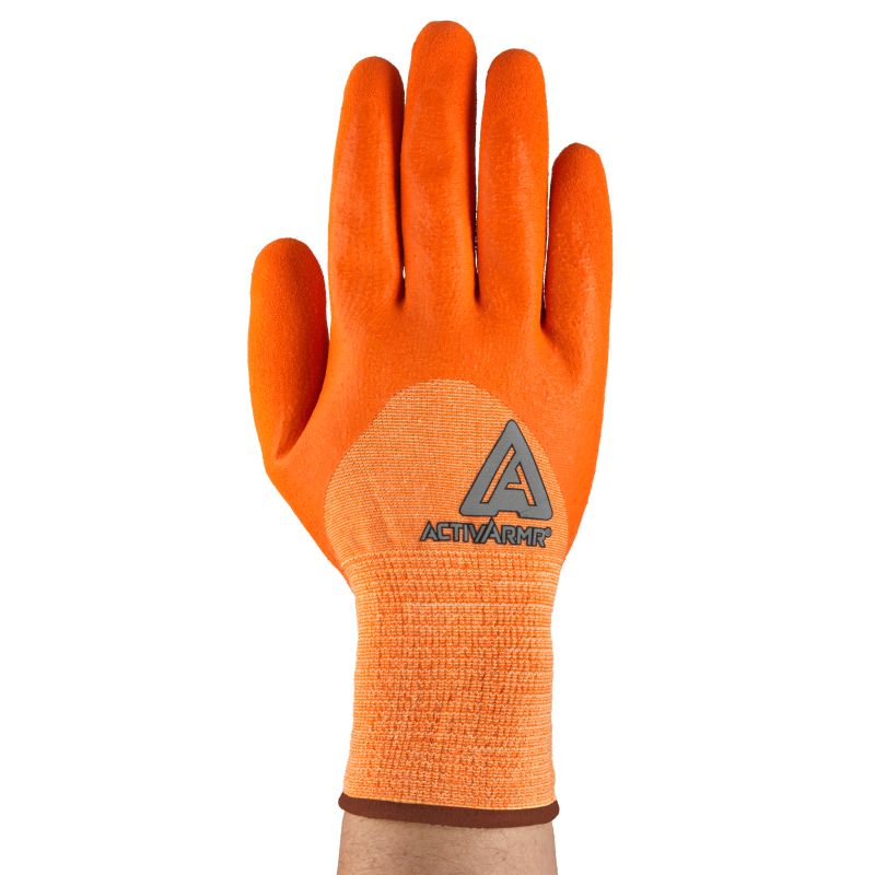 Ansell ActivArmr 97100 HiVis Kevlar Oilfield Services Gloves