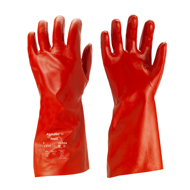 Ansell AlphaTec 15554 ChemicalResistant Gloves