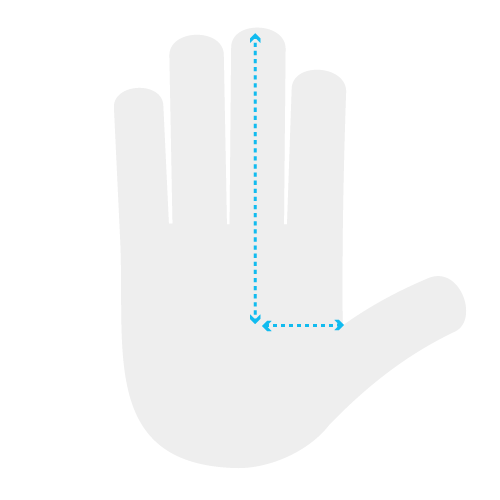 Mechanix Wear Sizing Diagram For Finger Length