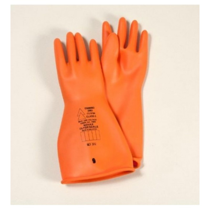 Clydesdale Electrician's Rubber Insulating Gloves Class 0