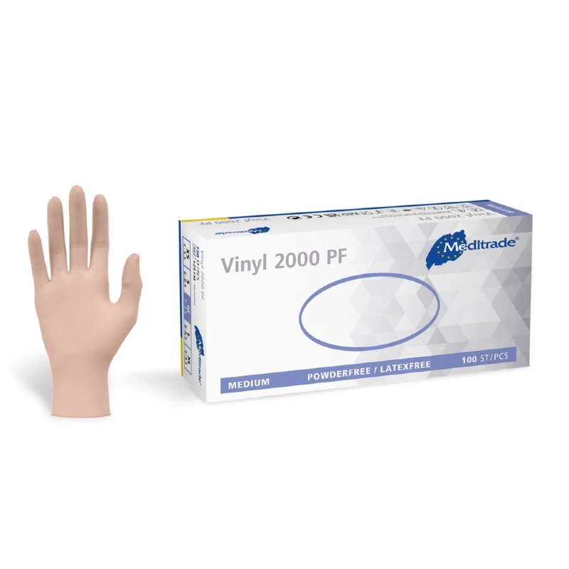 Meditrade 1251XL Vinyl 2000 Lot De 100 Gants Jetables En